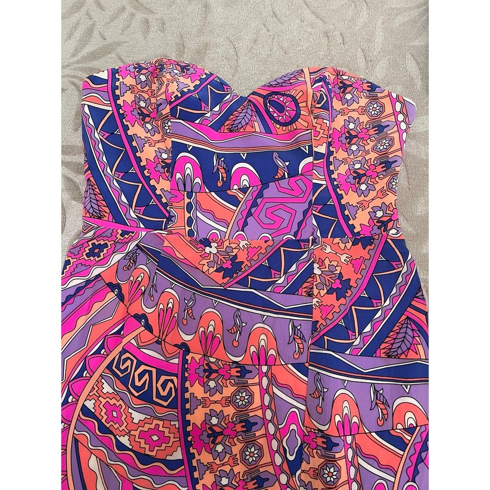 Alice & Trixie Art to Wear maxi dress with side slit in a size M - Picture 4 of 12